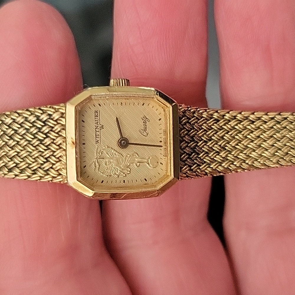 Ladies GT Wittnauer 1970’s Angel Of Lighting Watch Gold Tone Need New Battery - Picture 12 of 14